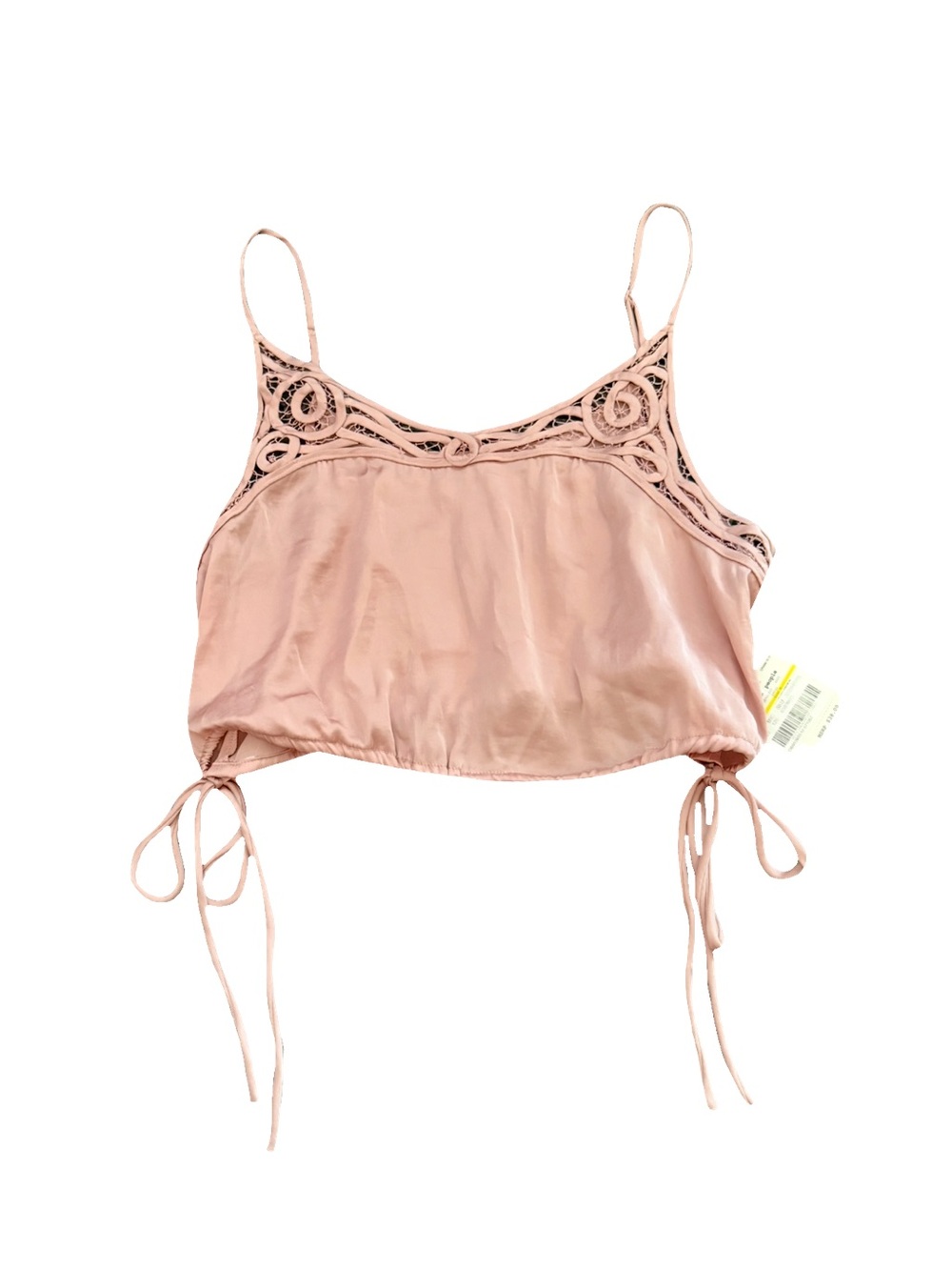 NWT FREE PEOPLE MAUVE LACE SATIN TANK TOP // SIZE MEDIUM 🩷